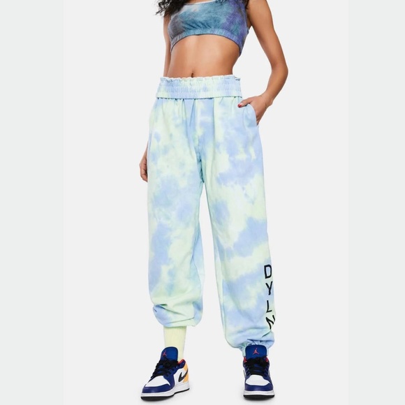 By DYLN Hudson Tie Dye Track Pants - Picture 2 of 12
